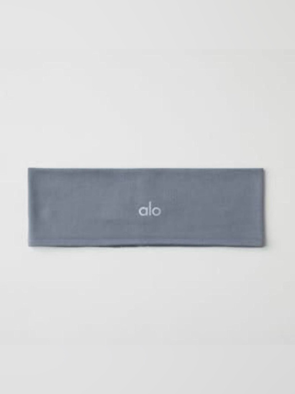ALO Yoga Wide Stretch Headband in Slate Gray